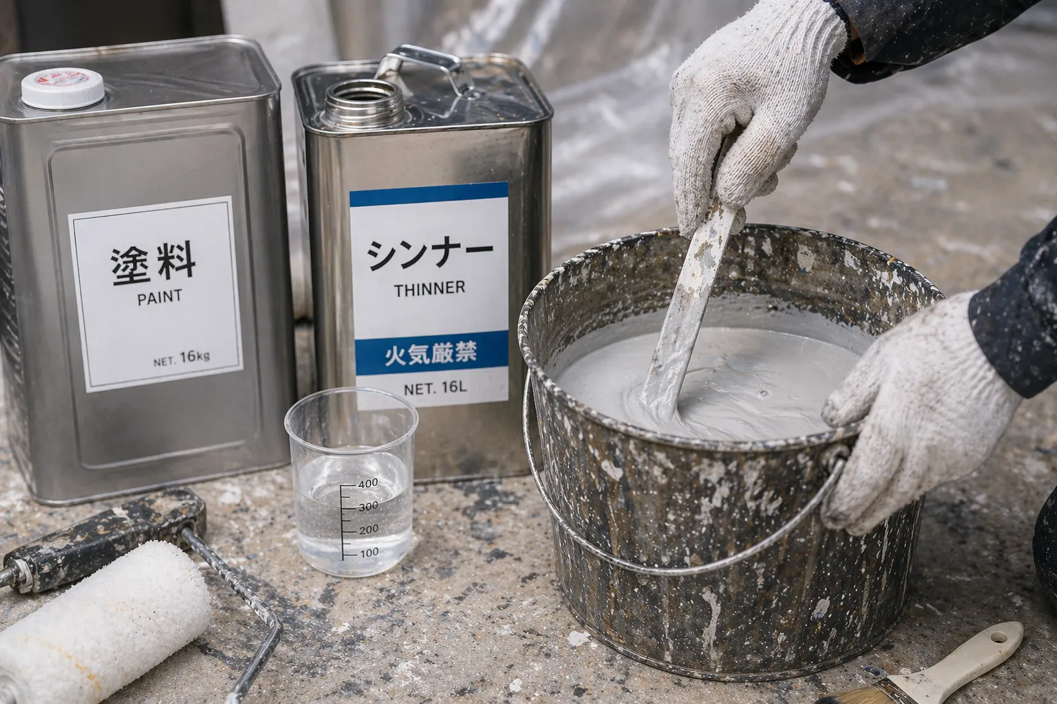 中東情勢で変わる塗料事情|シンナーと塗料の関係と適正希釈の重要性をプロが解説